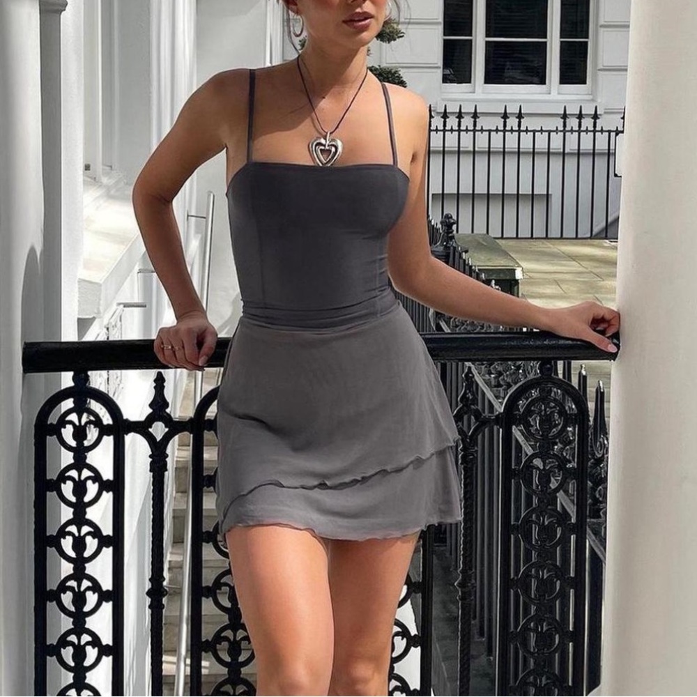 Tiger Mist grey Wynn dress - Picture 2 of 10